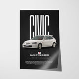 Civic Type R (EK9) Car Poster