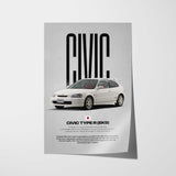 Civic Type R (EK9) Car Poster