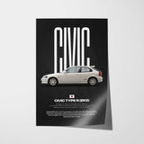 Civic Type R (EK9) Car Poster
