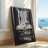 Civic Type R (EK9) Car Poster