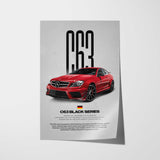 C63 AMG Black Series Car Poster