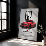 C63 AMG Black Series Car Poster