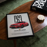 C63 AMG Black Series Car Poster