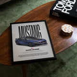Mustang Dark Horse Car Poster