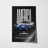 F60 America Car Poster
