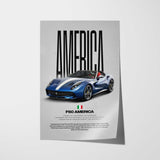 F60 America Car Poster