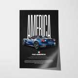 F60 America Car Poster