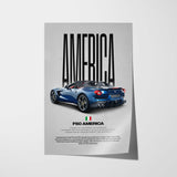 F60 America Car Poster