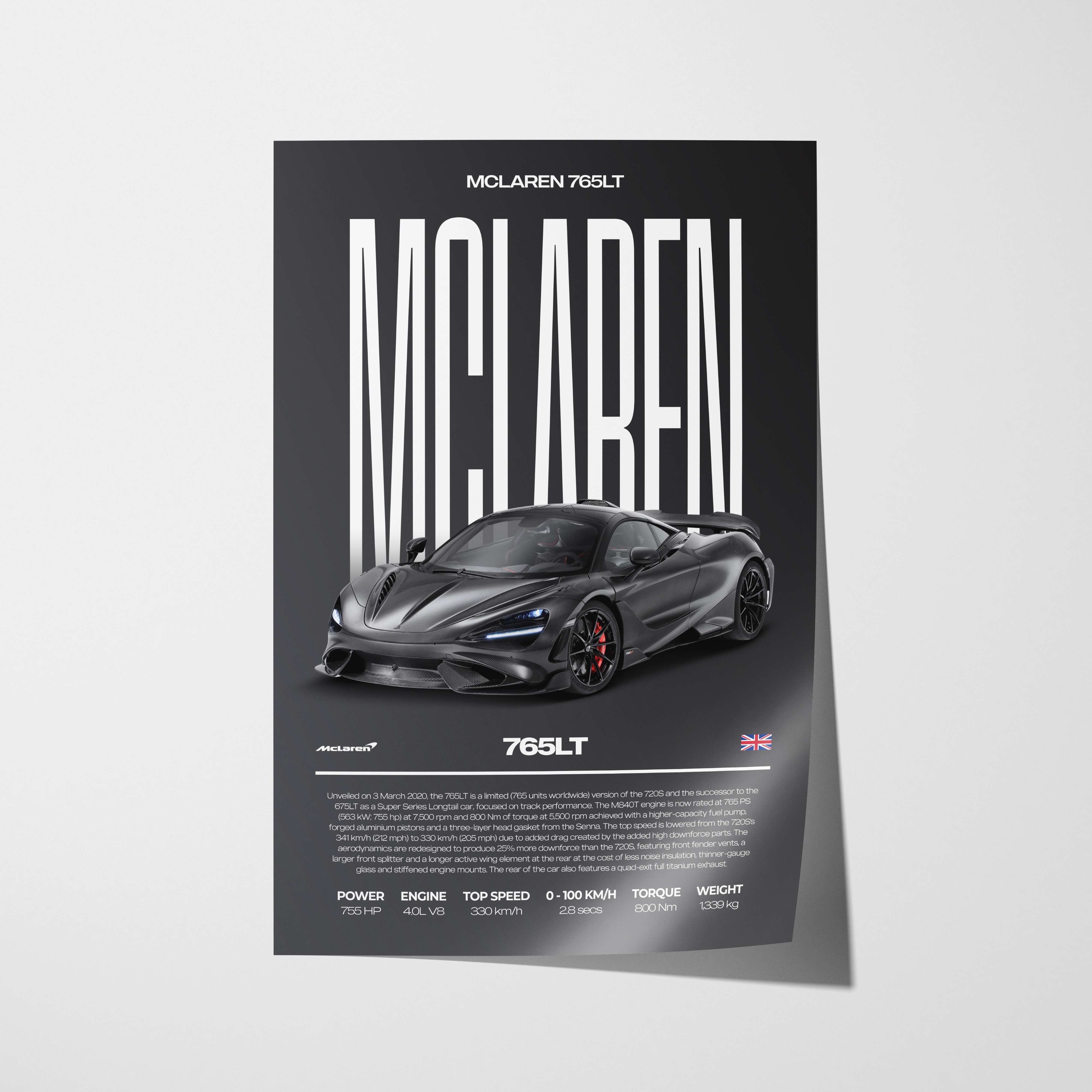 McLaren 765LT Poster