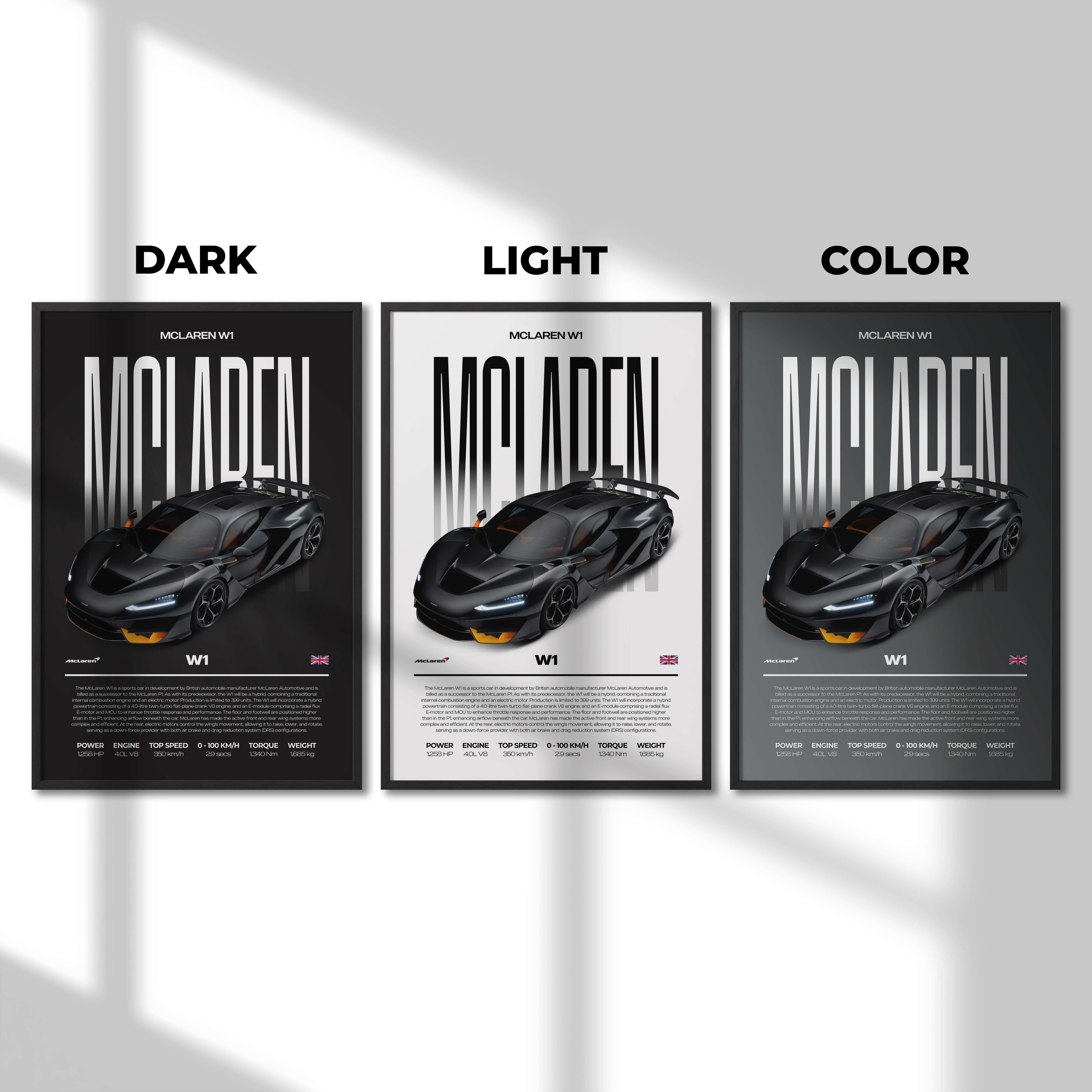 McLaren W1 Poster