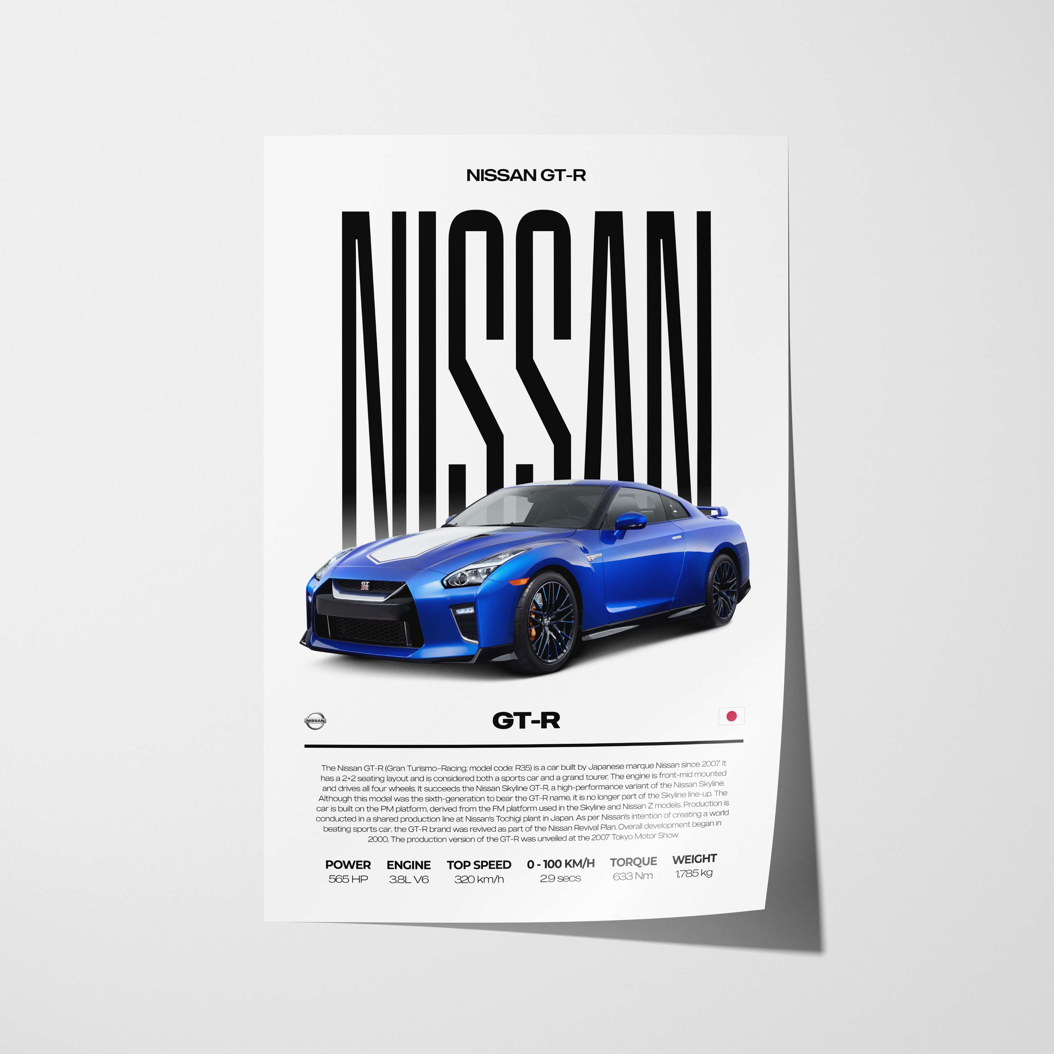 Nissan GT-R Poster