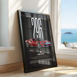 296 GTS Car Poster