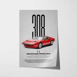 308 GTS Quattrovalvole Car Poster