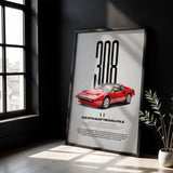 308 GTS Quattrovalvole Car Poster