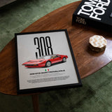 308 GTS Quattrovalvole Car Poster