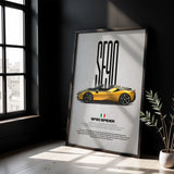 SF90 Spider Car Poster