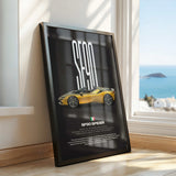 SF90 Spider Car Poster