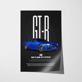 Skyline GT-R R34 Car Poster
