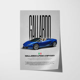 Gallardo LP550-2 Spyder Car Poster