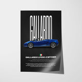Gallardo LP550-2 Spyder Car Poster