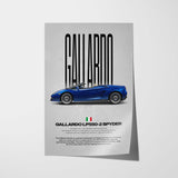 Gallardo LP550-2 Spyder Car Poster