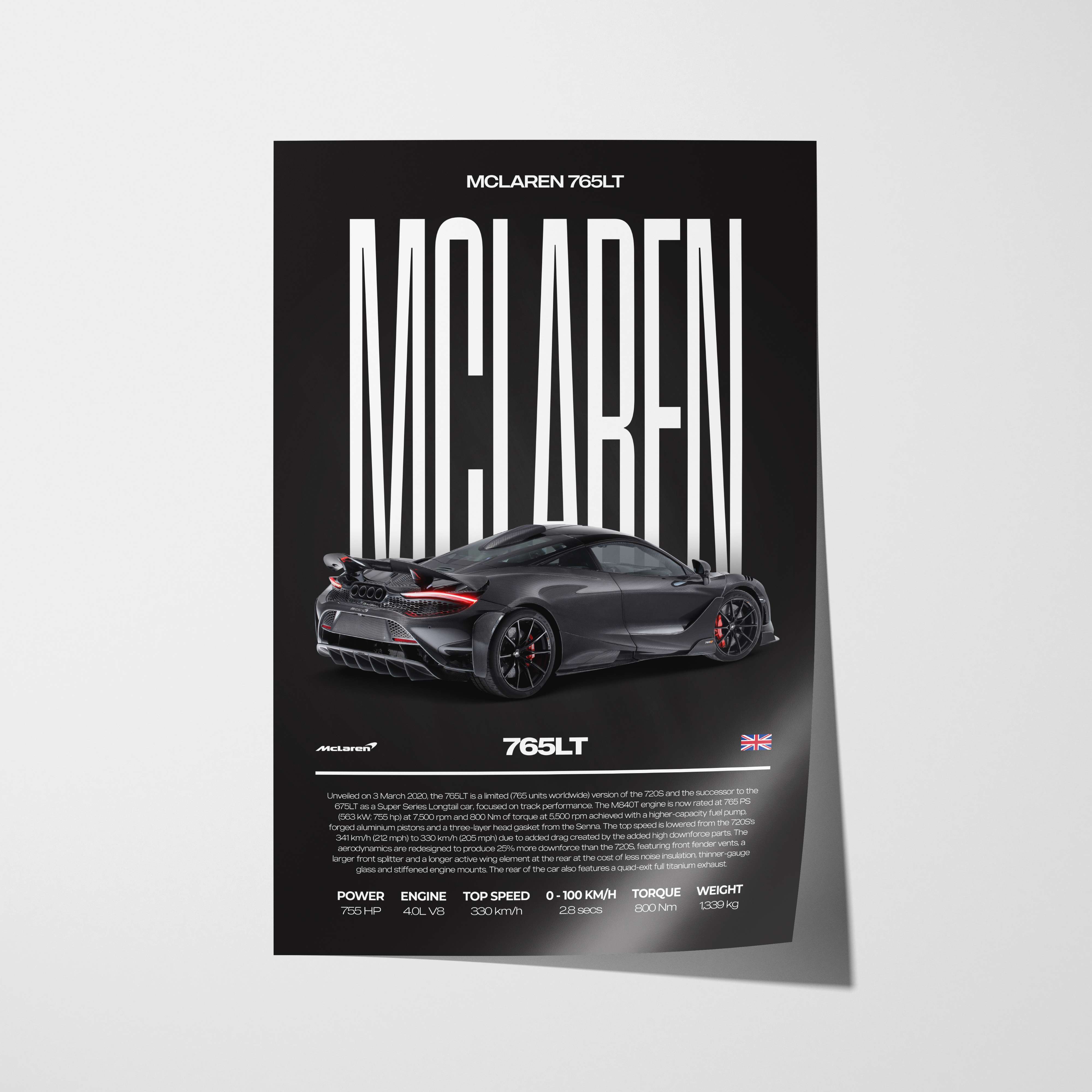 McLaren 765LT Poster