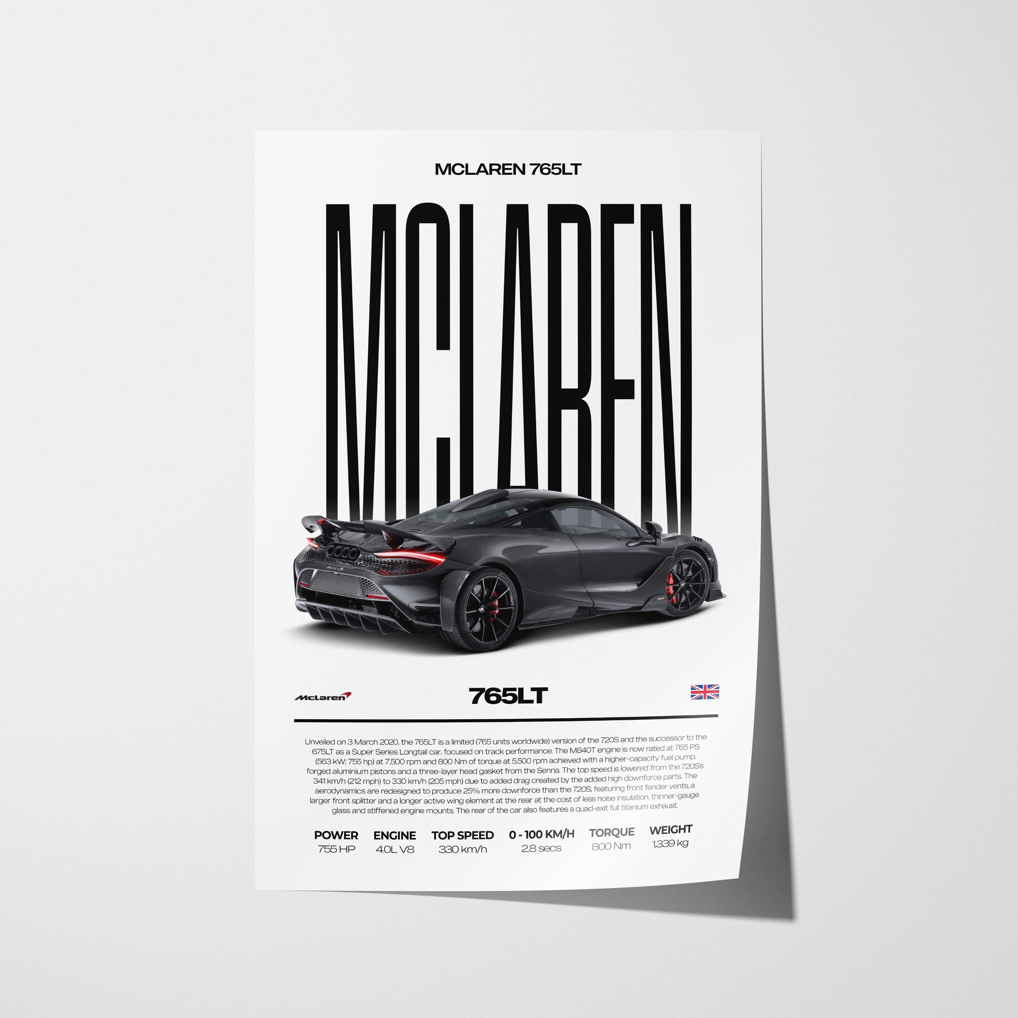 McLaren 765LT Poster