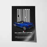Gallardo LP550-2 Spyder Car Poster