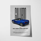 Gallardo LP550-2 Spyder Car Poster