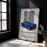 Gallardo LP550-2 Spyder Car Poster