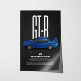 Skyline GT-R R34 Car Poster