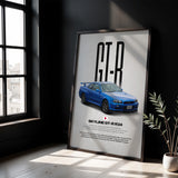 Skyline GT-R R34 Car Poster