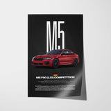 M5 F90 LCI Competition Car Poster