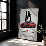 M5 F90 LCI Competition Car Poster