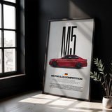M5 F90 LCI Competition Car Poster