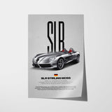 SLR McLaren Stirling Moss Car Poster
