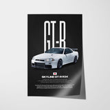 Skyline GT-R R34 Car Poster