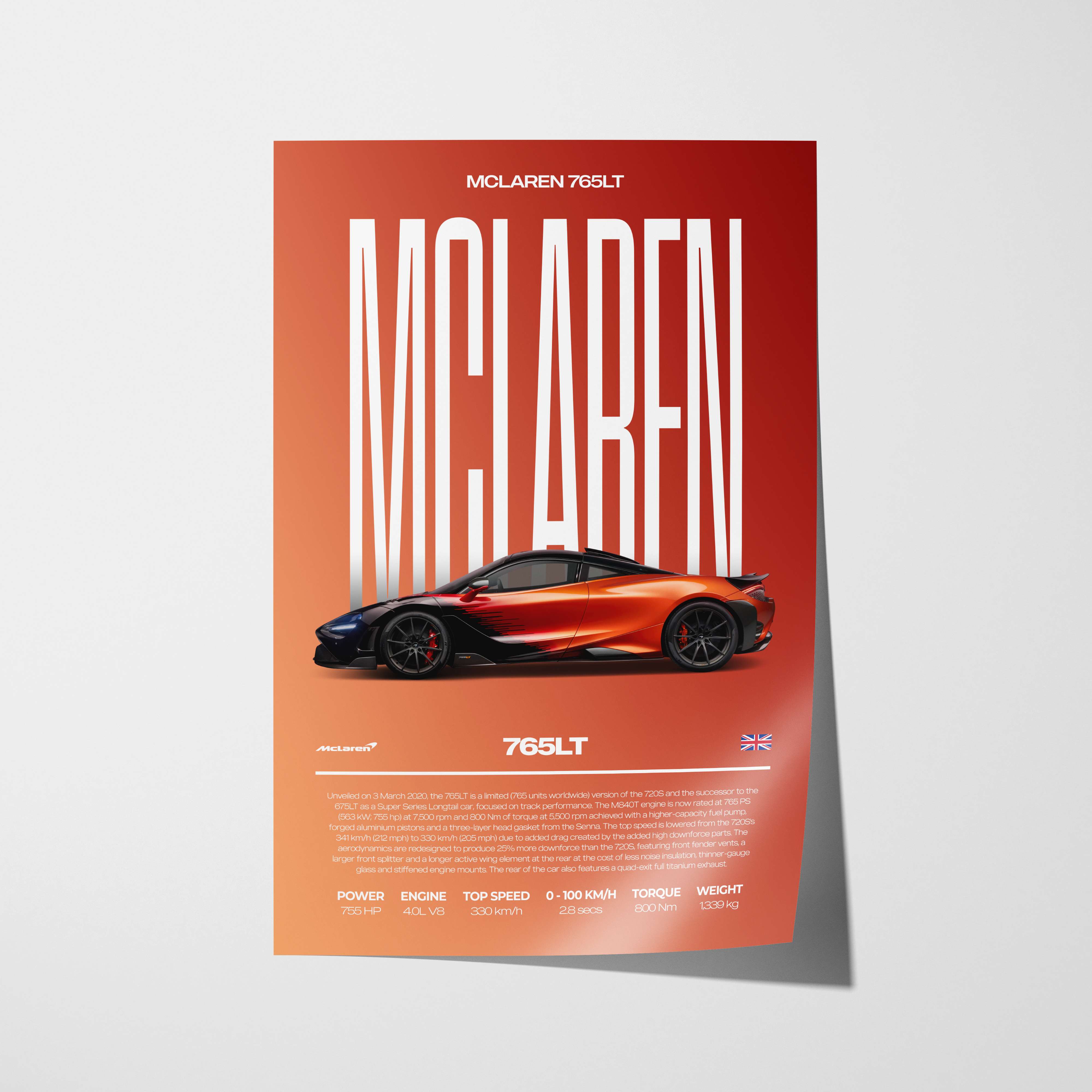 McLaren 765LT Poster