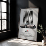 Huayra Car Poster