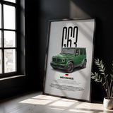 G63 W463 Car Poster