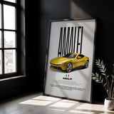 Amalfi Car Poster
