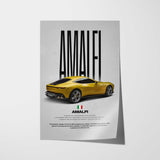Amalfi Car Poster