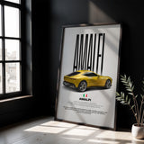 Amalfi Car Poster