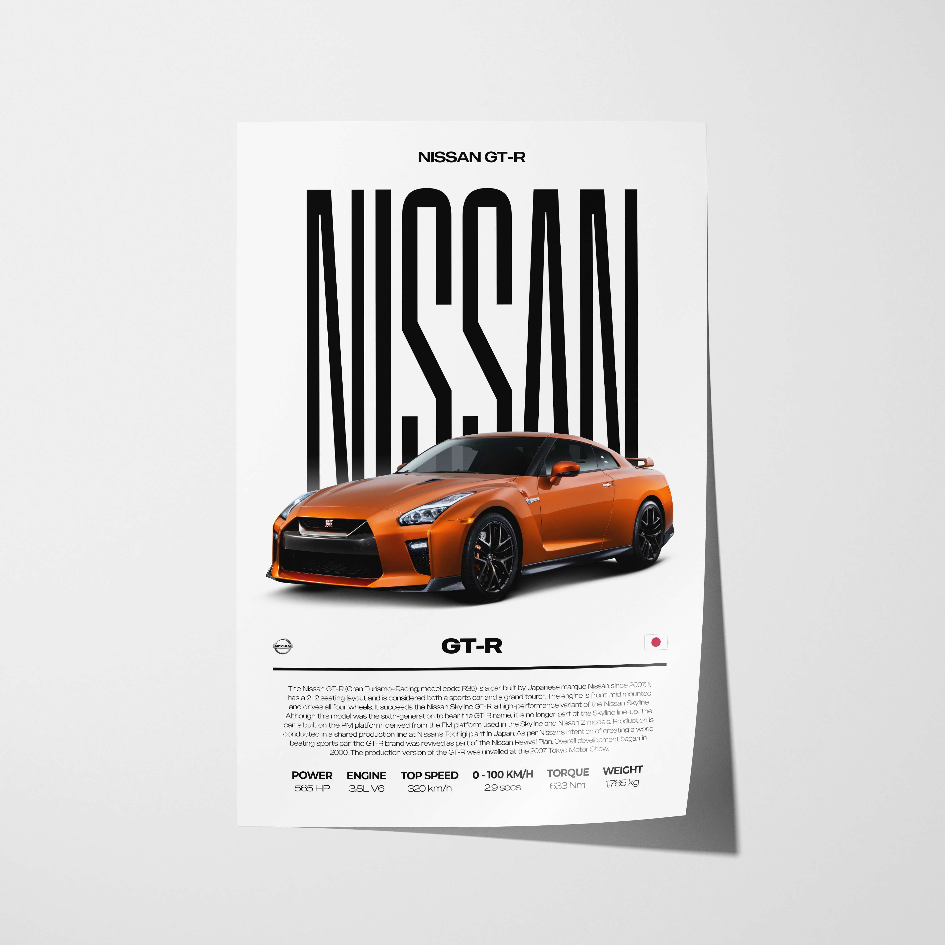 Nissan GT-R Poster