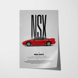 NSX NA1 Car Poster