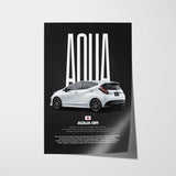 Aqua GR Sport Car Poster