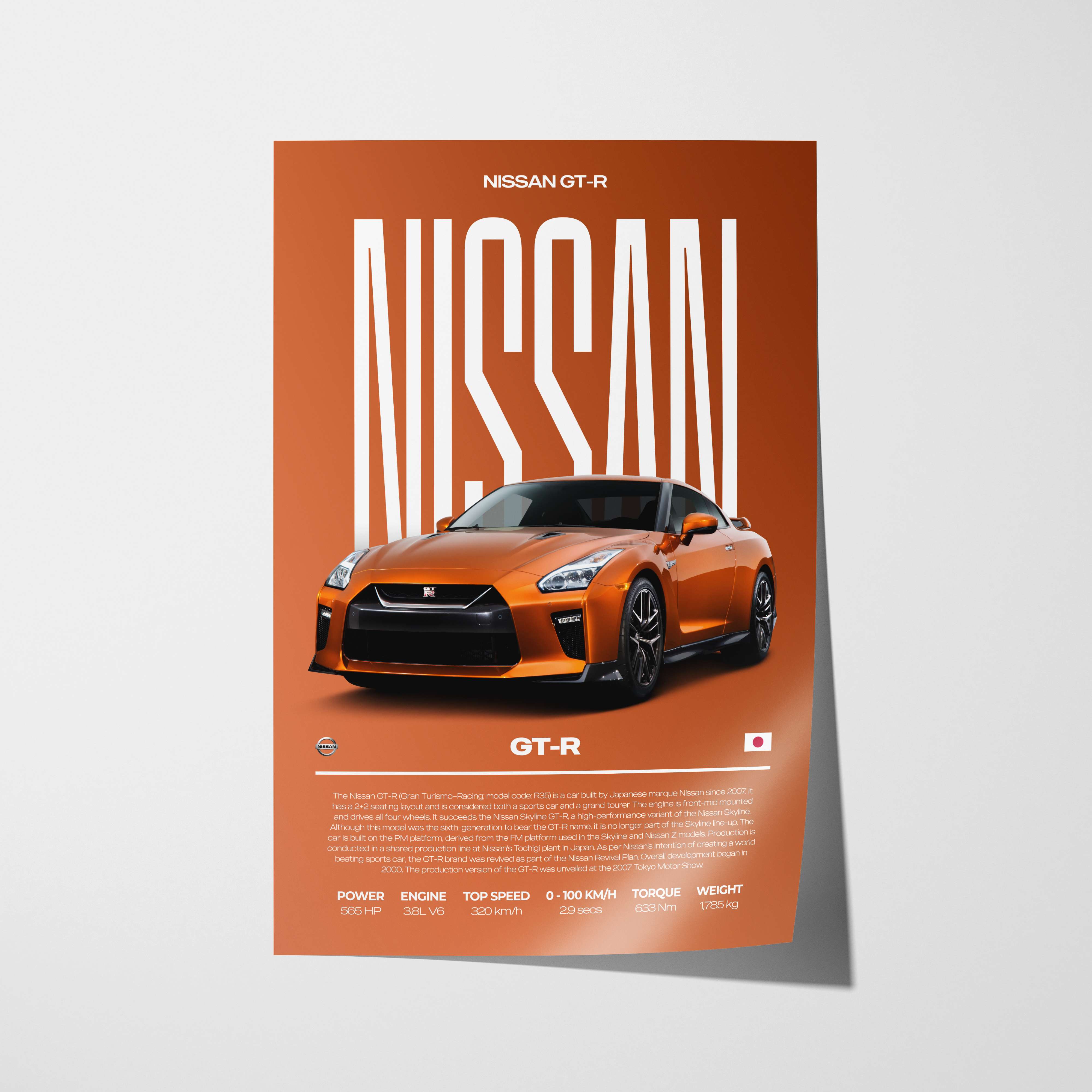 Nissan GT-R Poster