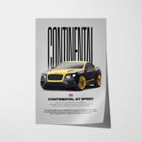 Continental GT Speed Car Poster