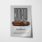 Continental GT Car Poster