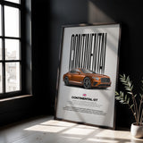 Continental GT Car Poster